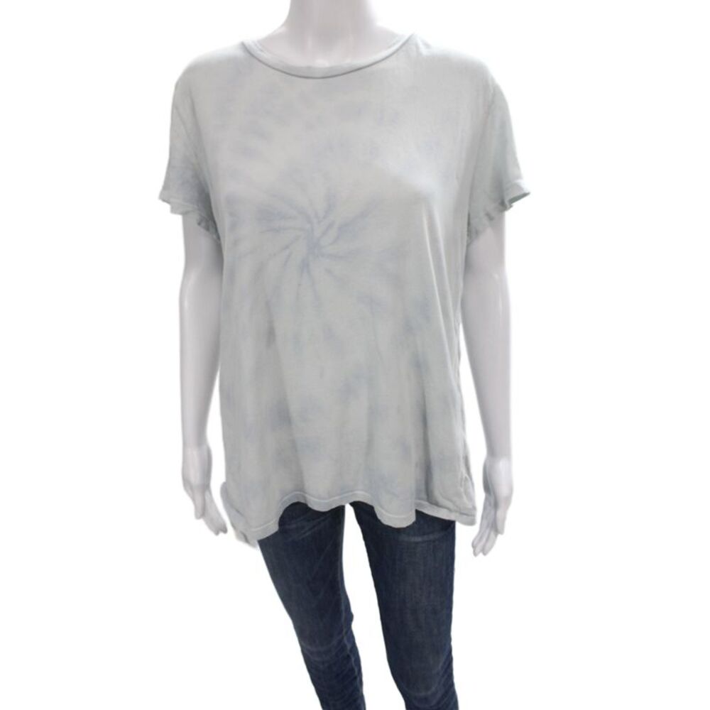Reformation Womens Gray Organic Cotton Tunic Crew Neck Short Sleeve Size L